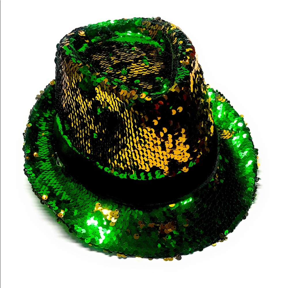 Fedora 2-way Sequin Unisex Hat (One Size)